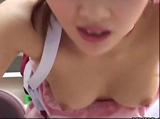 Asian bitch getting fucked from the back doggy..