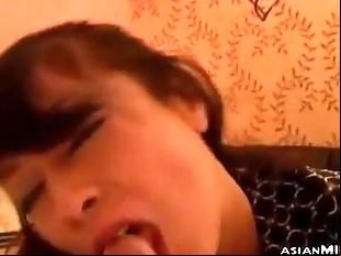 Mature Woman Giving Blowjob For Guy On The Couch..